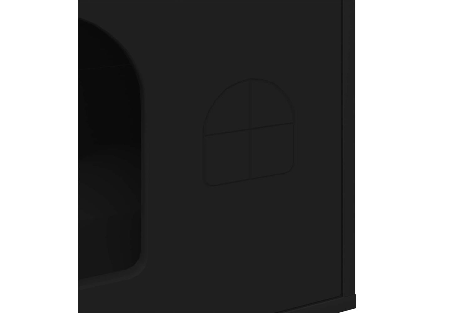 Vidaxl Cat House Black 51 X 30 X 52 Cm Engineered Wood-8