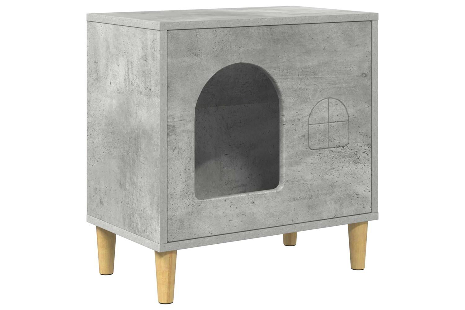 Vidaxl Cat House Concerte 51 X 30 X 52 Cm Engineered Wood-2