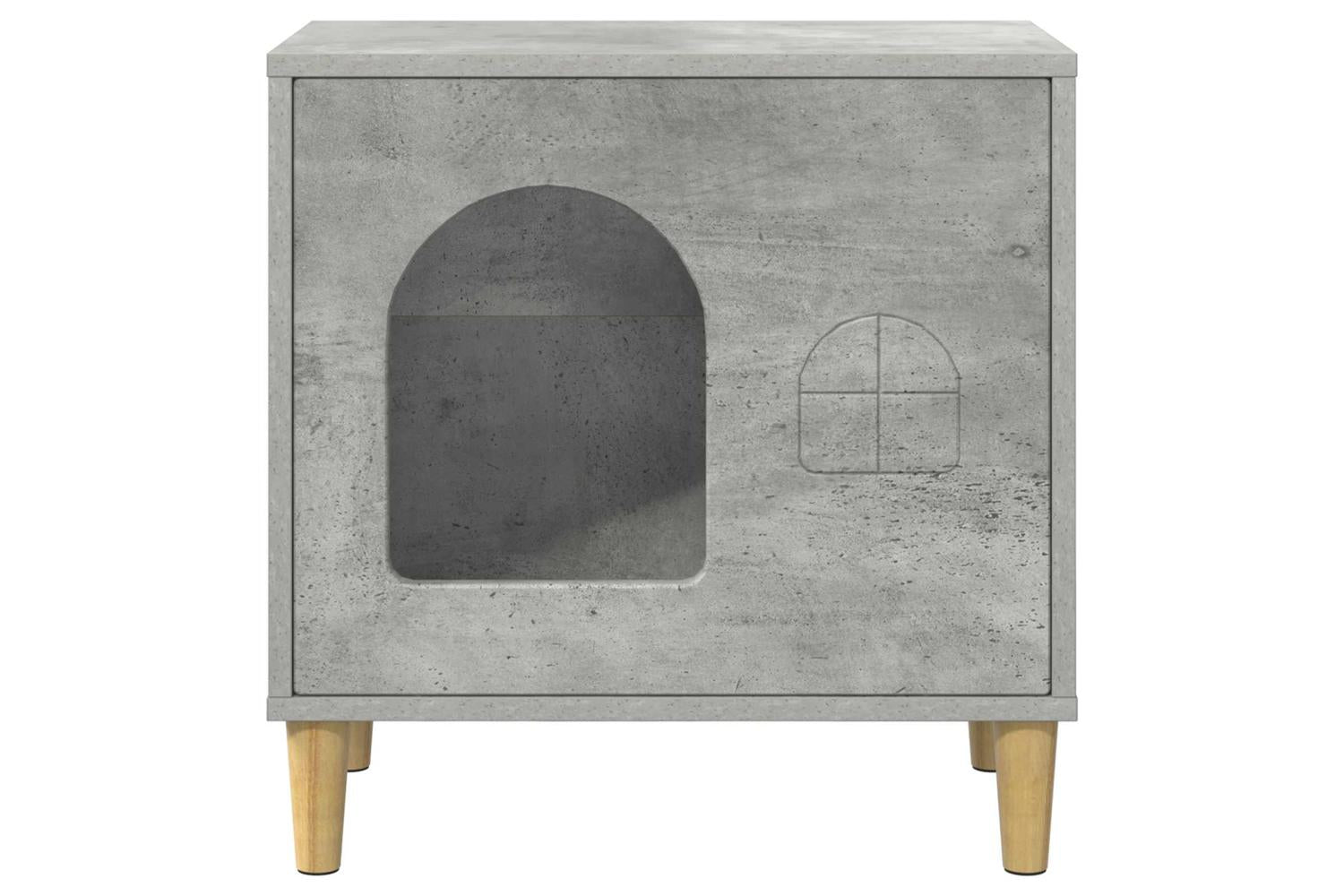 Vidaxl Cat House Concerte 51 X 30 X 52 Cm Engineered Wood-5