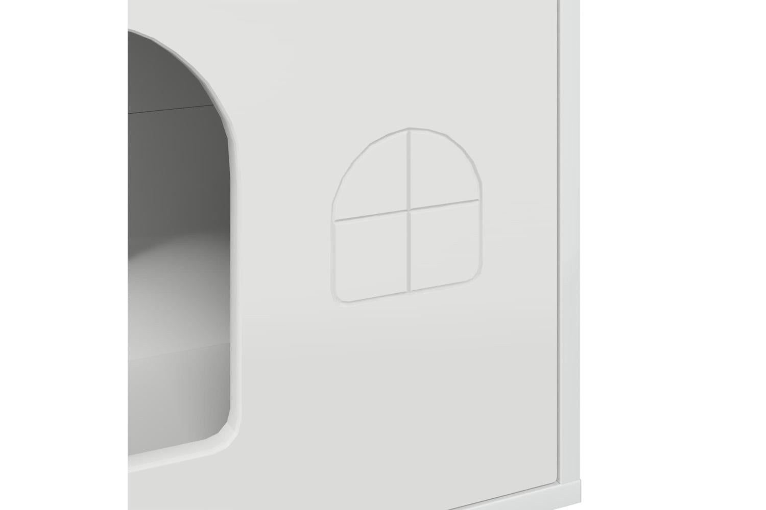 Vidaxl Cat House Gloss White 51 X 30 X 52 Cm Engineered Wood-8