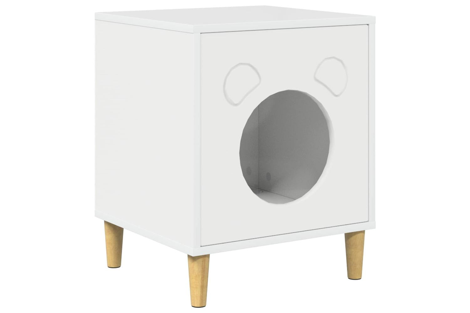 Vidaxl Cat House Gloss White 425 X 40 X 525 Cm Engineered Wood-2