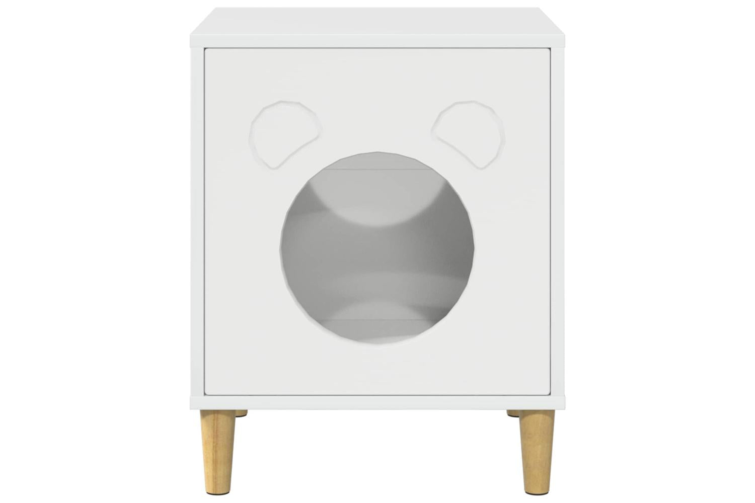 Vidaxl Cat House Gloss White 425 X 40 X 525 Cm Engineered Wood-5