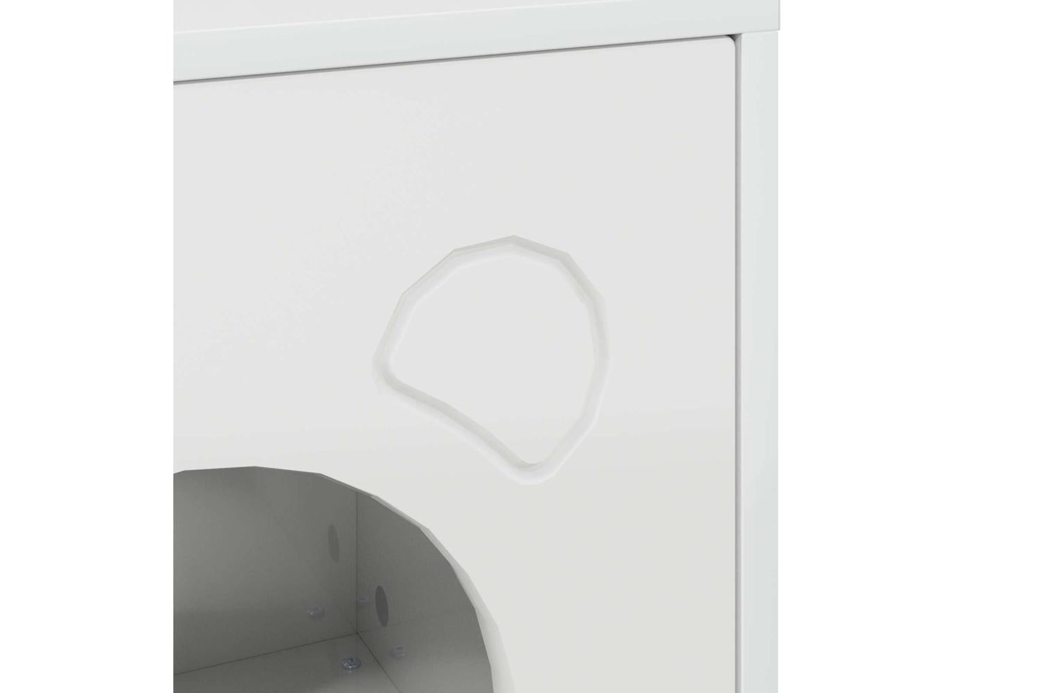 Vidaxl Cat House Gloss White 425 X 40 X 525 Cm Engineered Wood-8