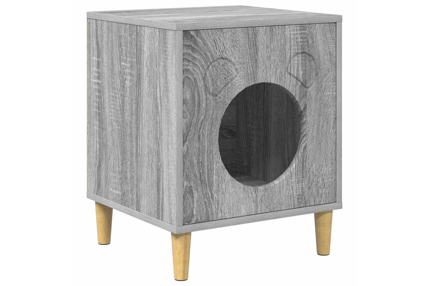 Vidaxl Cat House Grey Sonoma 425 X 40 X 525 Cm Engineered Wood
