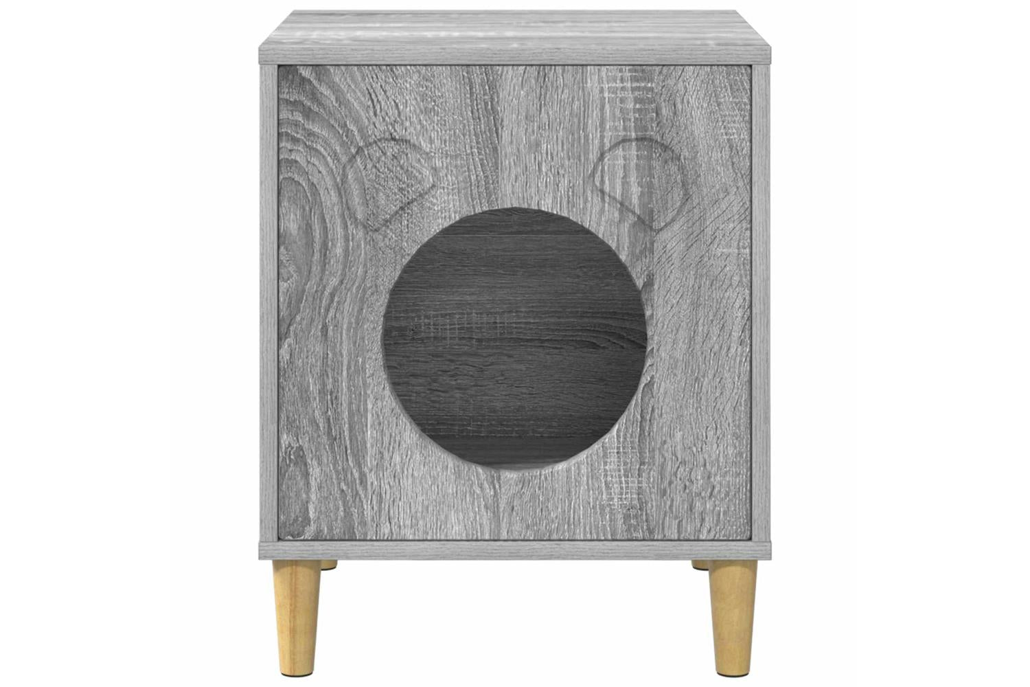 Vidaxl Cat House Grey Sonoma 425 X 40 X 525 Cm Engineered Wood-5