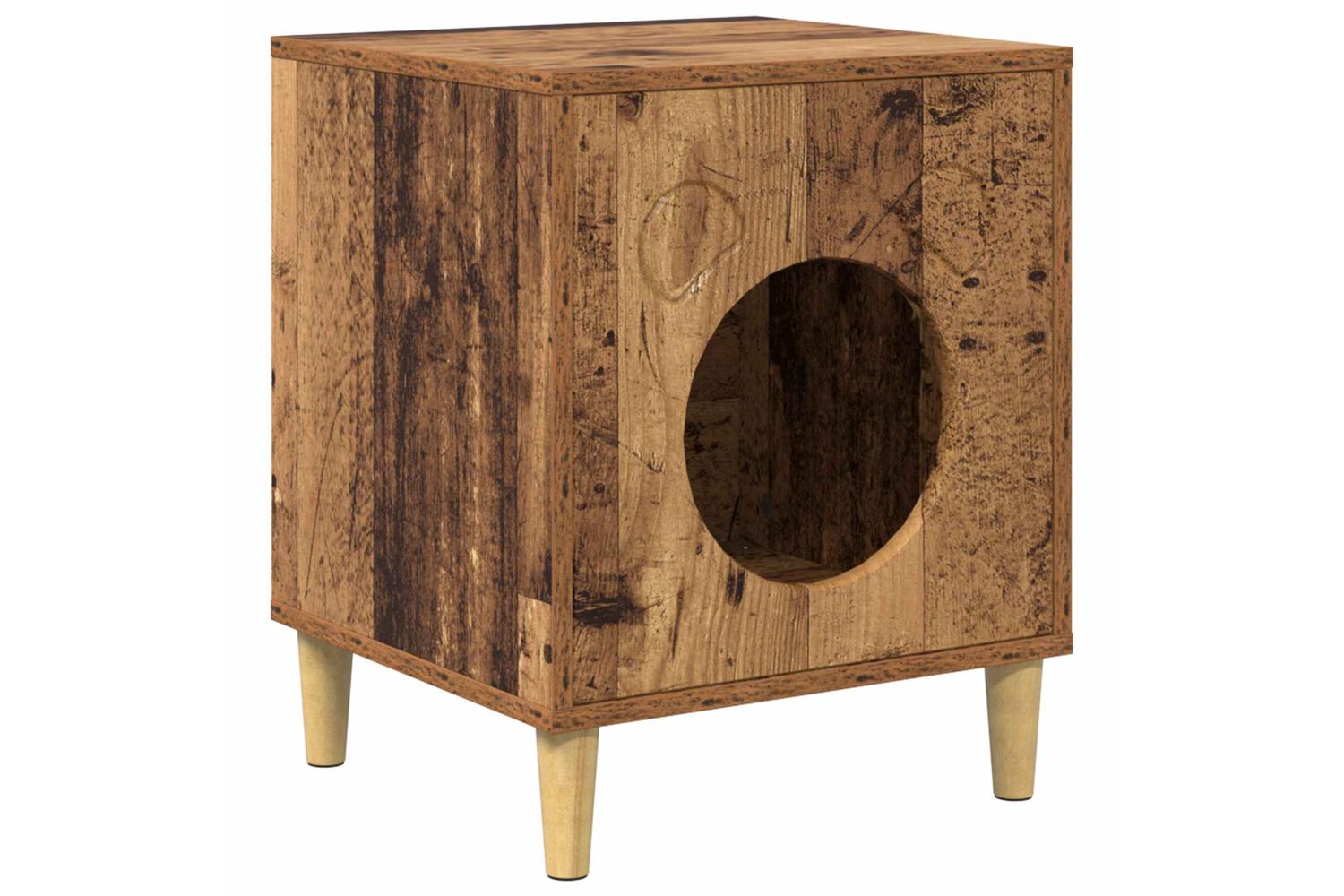 Vidaxl Cat House Old Wood 425 X 40 X 525 Cm Engineered Wood