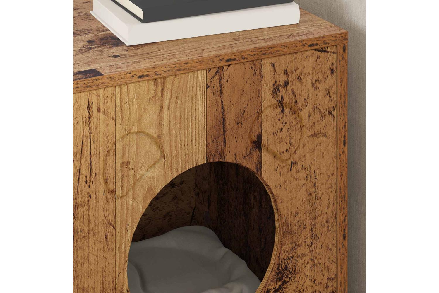 Vidaxl Cat House Old Wood 425 X 40 X 525 Cm Engineered Wood-4