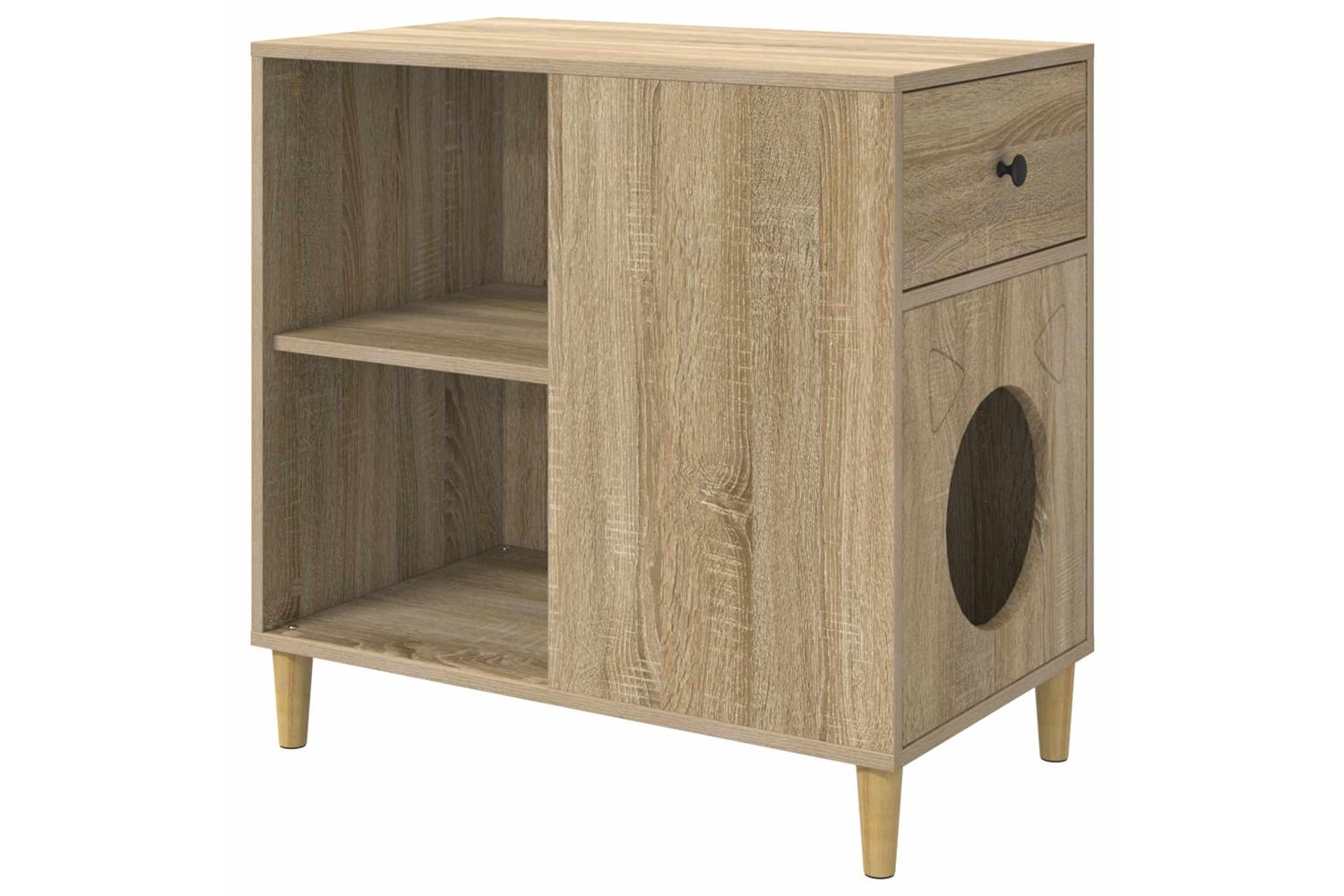 Vidaxl Cat House Sonoma 72 X 425 X 70 Cm Engineered Wood-2