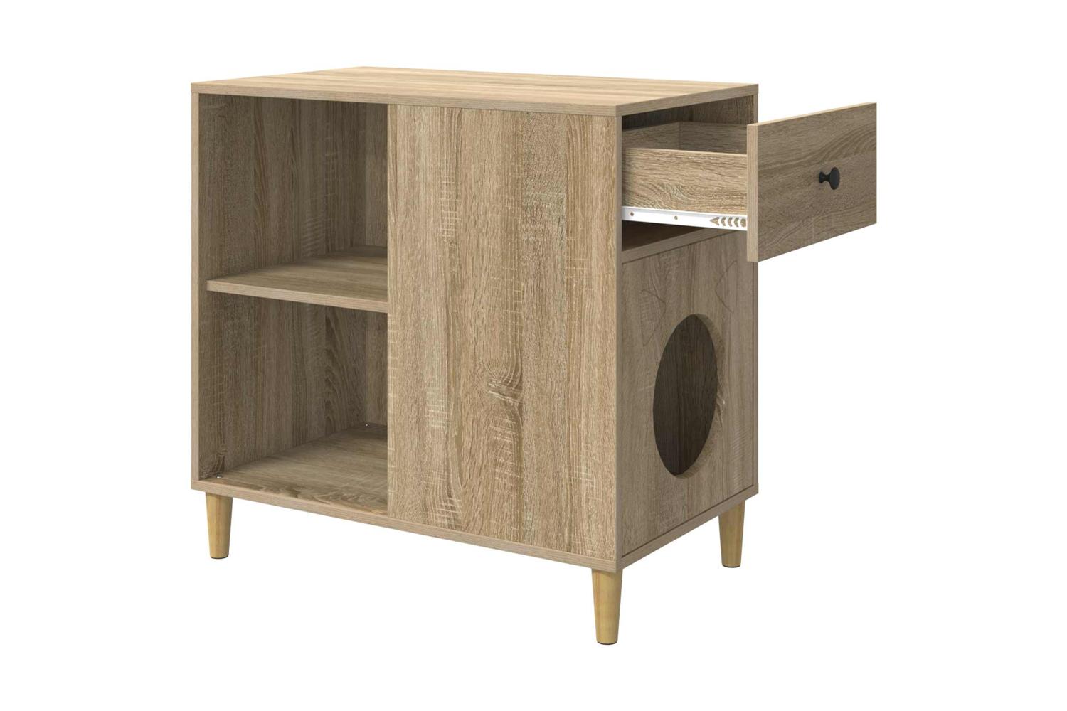 Vidaxl Cat House Sonoma 72 X 425 X 70 Cm Engineered Wood-5