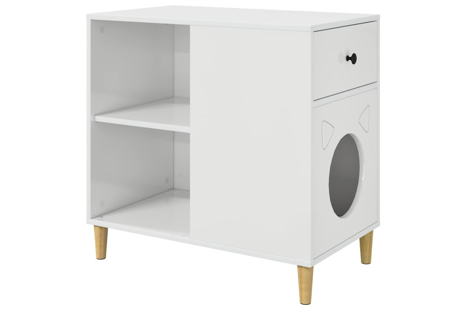 Vidaxl Cat House Gloss White 72 X 425 X 70 Cm Engineered Wood-2