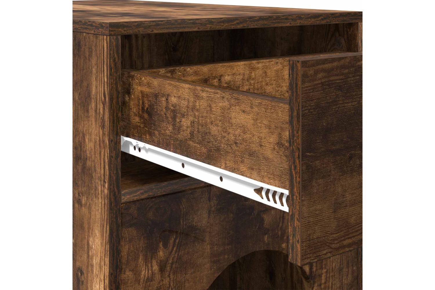 Vidaxl Cat House Smoked Oak 72 X 425 X 70 Cm Engineered Wood-9