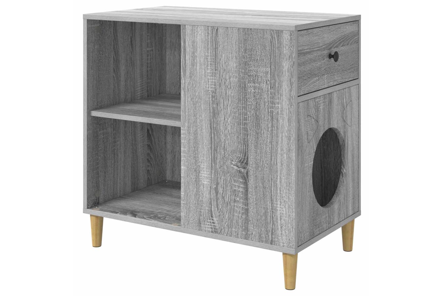 Vidaxl Cat House Grey Sonoma 72 X 425 X 70 Cm Engineered Wood-2
