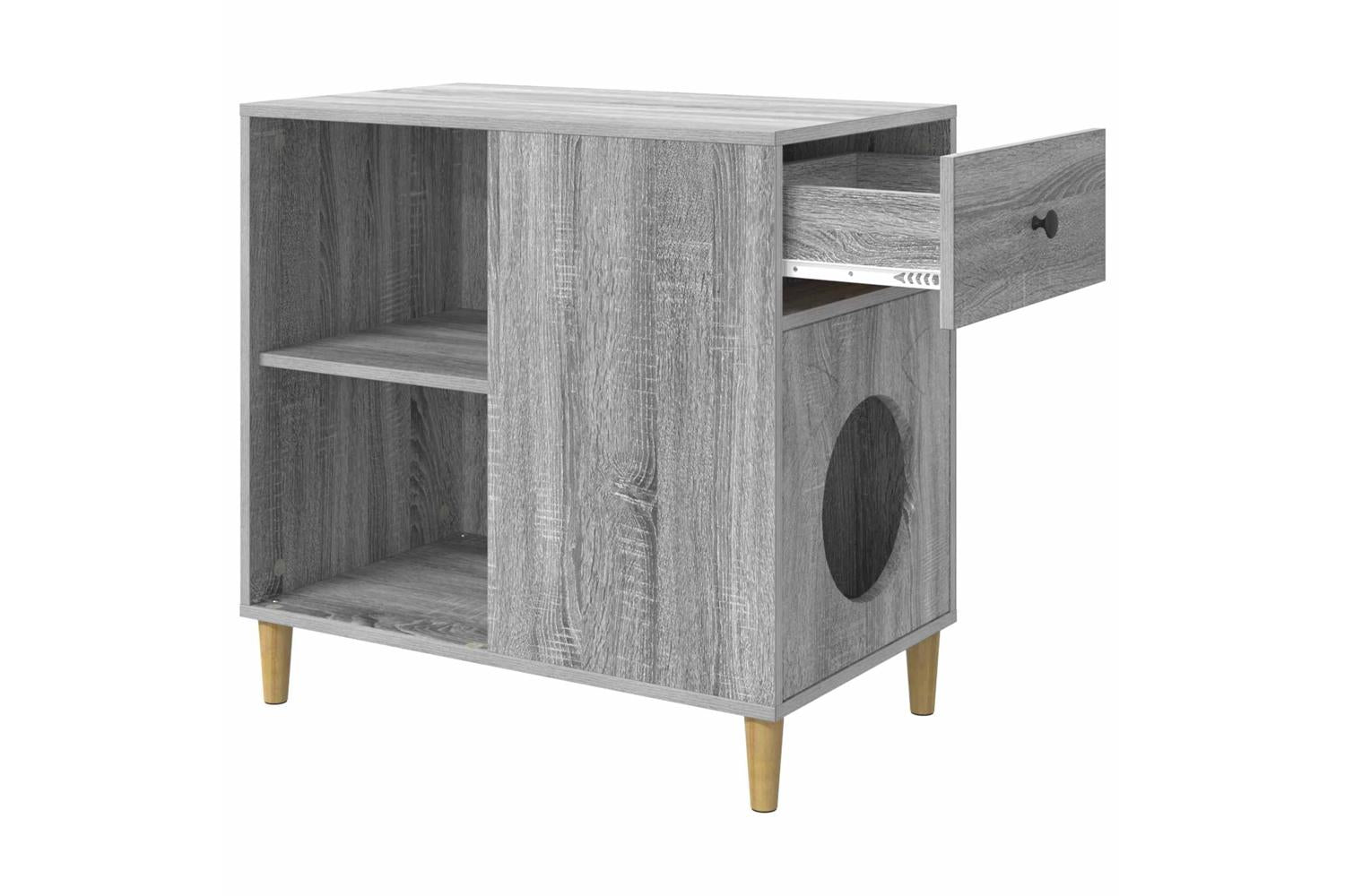 Vidaxl Cat House Grey Sonoma 72 X 425 X 70 Cm Engineered Wood-5