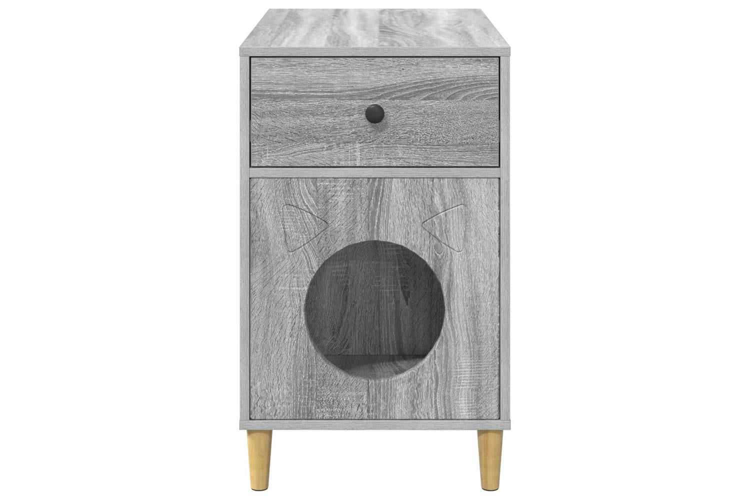 Vidaxl Cat House Grey Sonoma 72 X 425 X 70 Cm Engineered Wood-7
