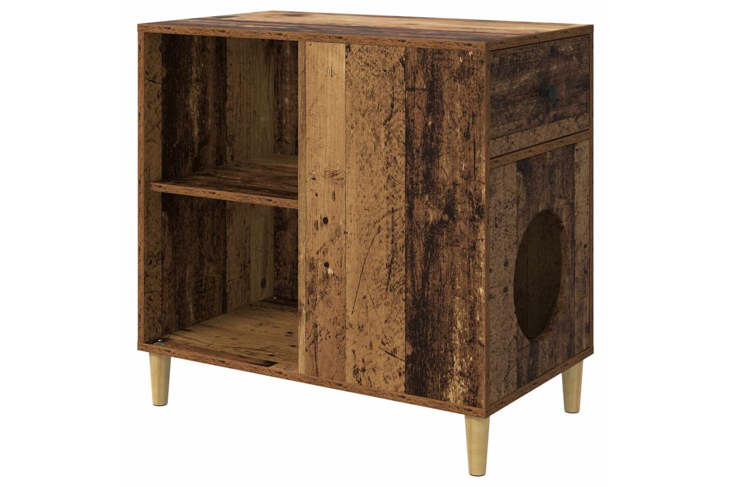 Vidaxl Cat House Old Wood 72 X 425 X 70 Cm Engineered Wood