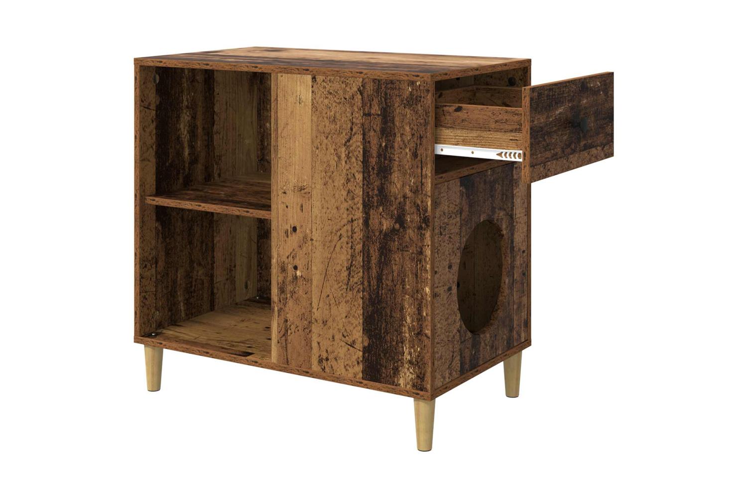 Vidaxl Cat House Old Wood 72 X 425 X 70 Cm Engineered Wood-5