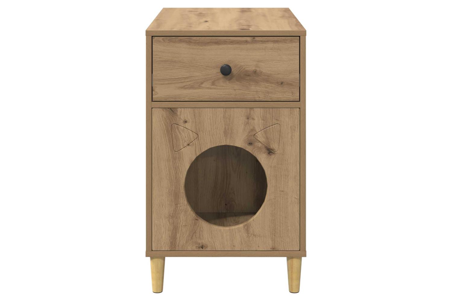 Vidaxl Cat House Artisian Oak 72 X 425 X 70 Cm Engineered Wood-7