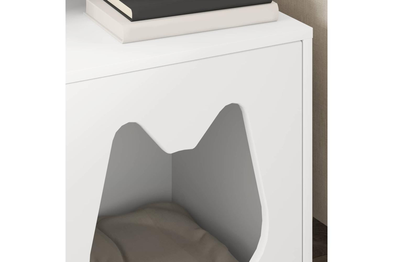 Vidaxl Cat House White 425 X 40 X 525 Cm Engineered Wood-4