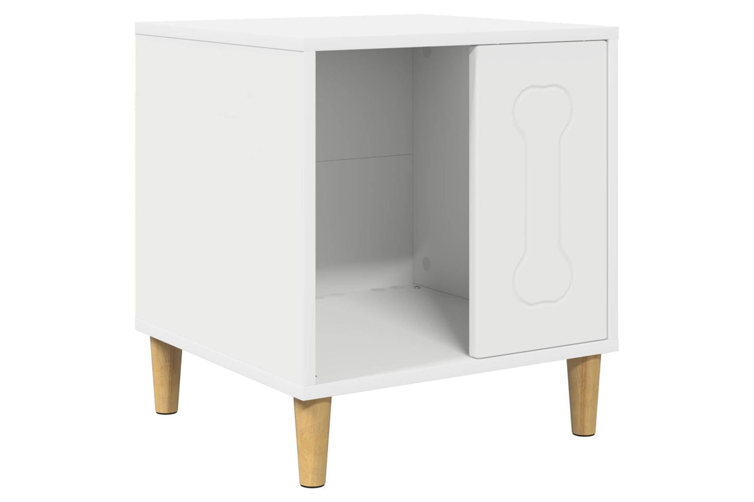 Vidaxl Dog House White 44 X 42 X 49 Cm Engineered Wood-2