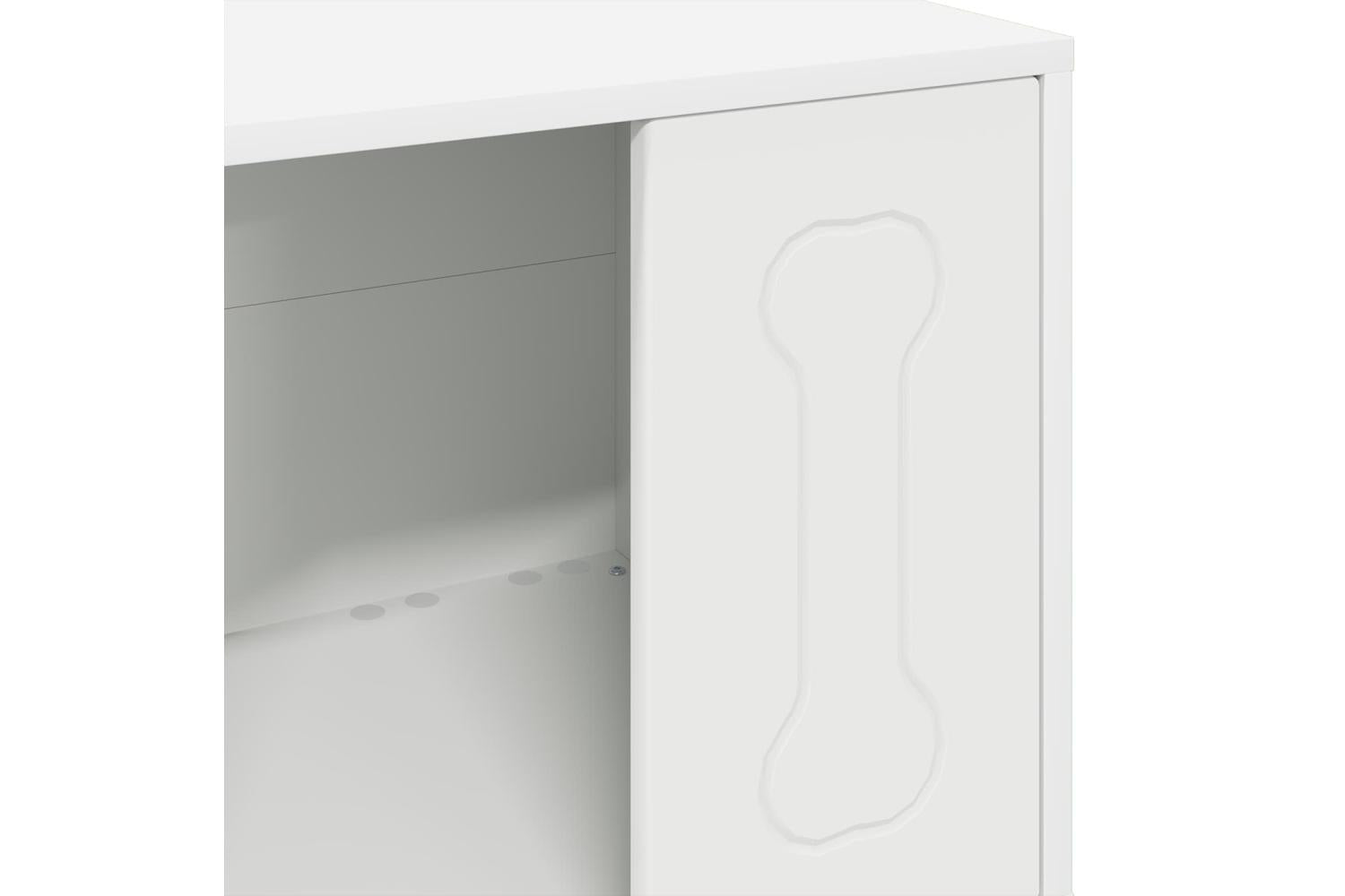 Vidaxl Dog House White 44 X 42 X 49 Cm Engineered Wood-8