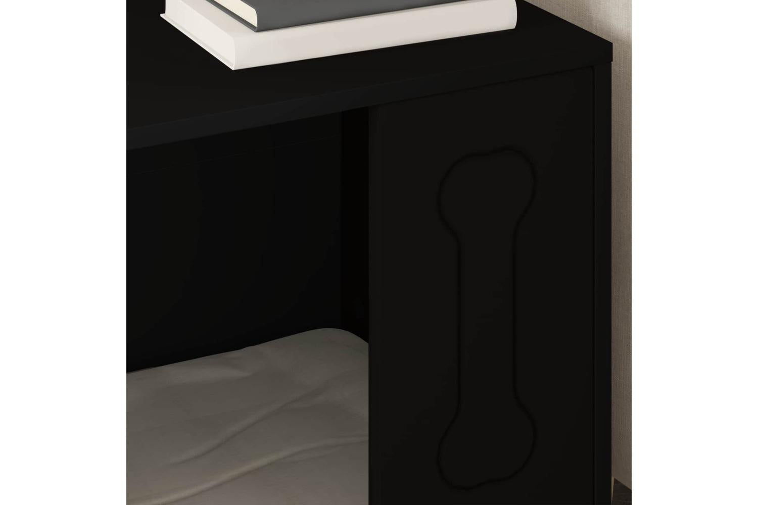 Vidaxl Dog House Black 44 X 42 X 49 Cm Engineered Wood-4