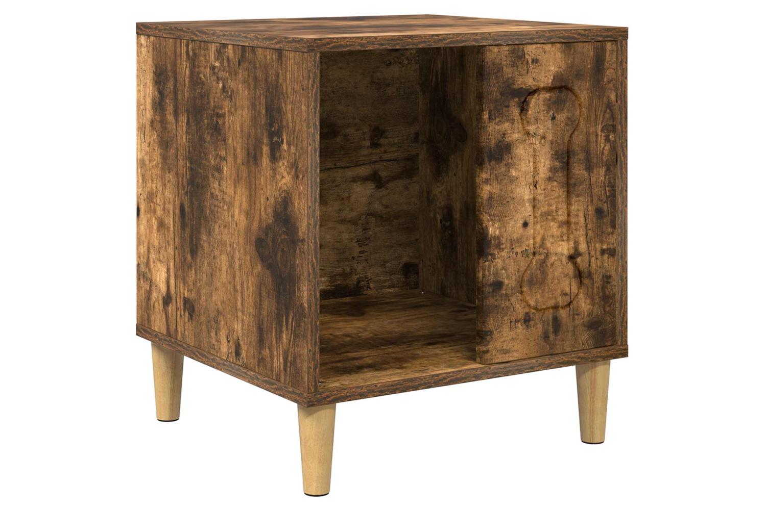 Vidaxl Dog House Smoked Oak 44 X 42 X 49 Cm Engineered Wood-2
