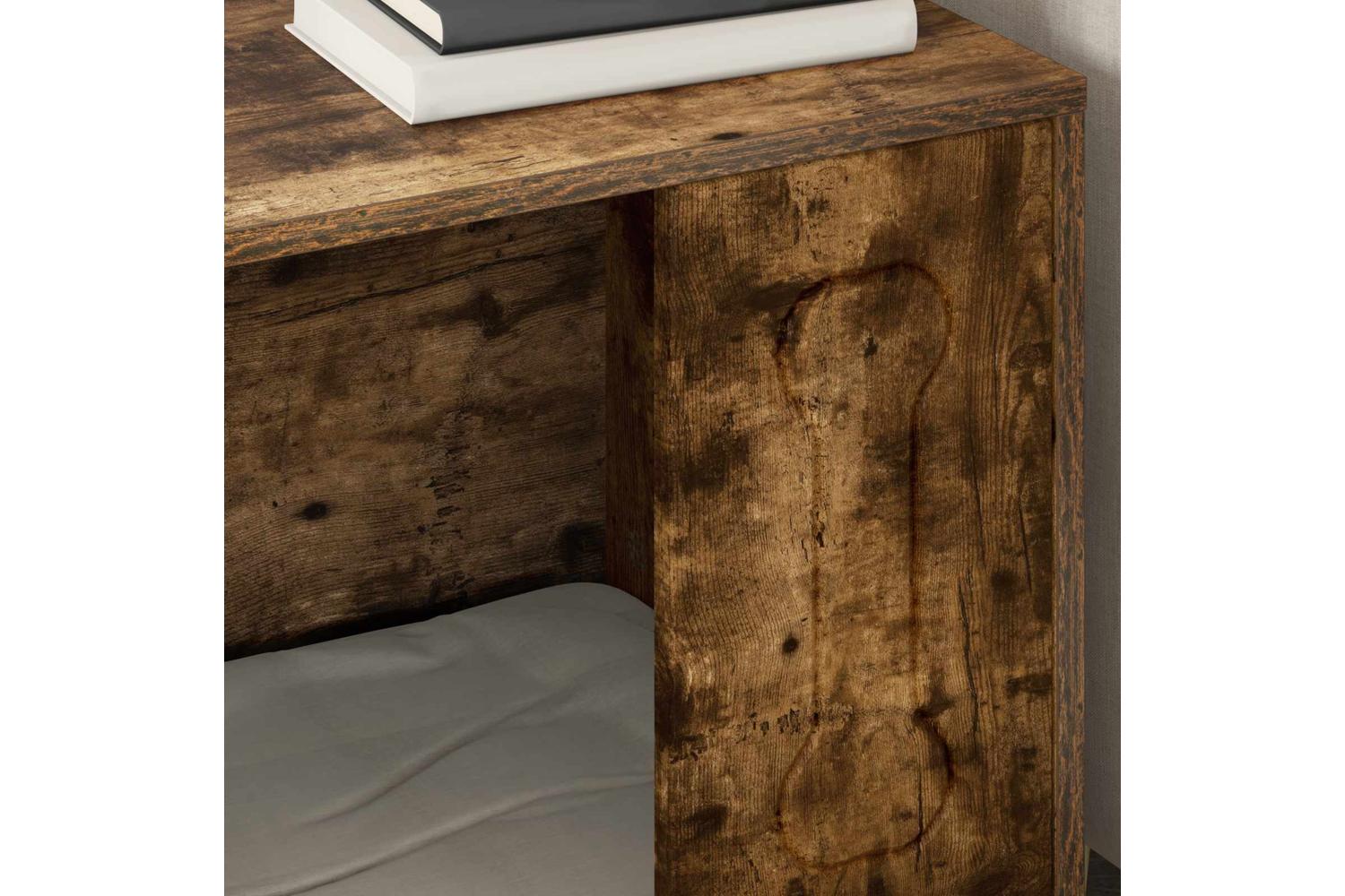 Vidaxl Dog House Smoked Oak 44 X 42 X 49 Cm Engineered Wood-4
