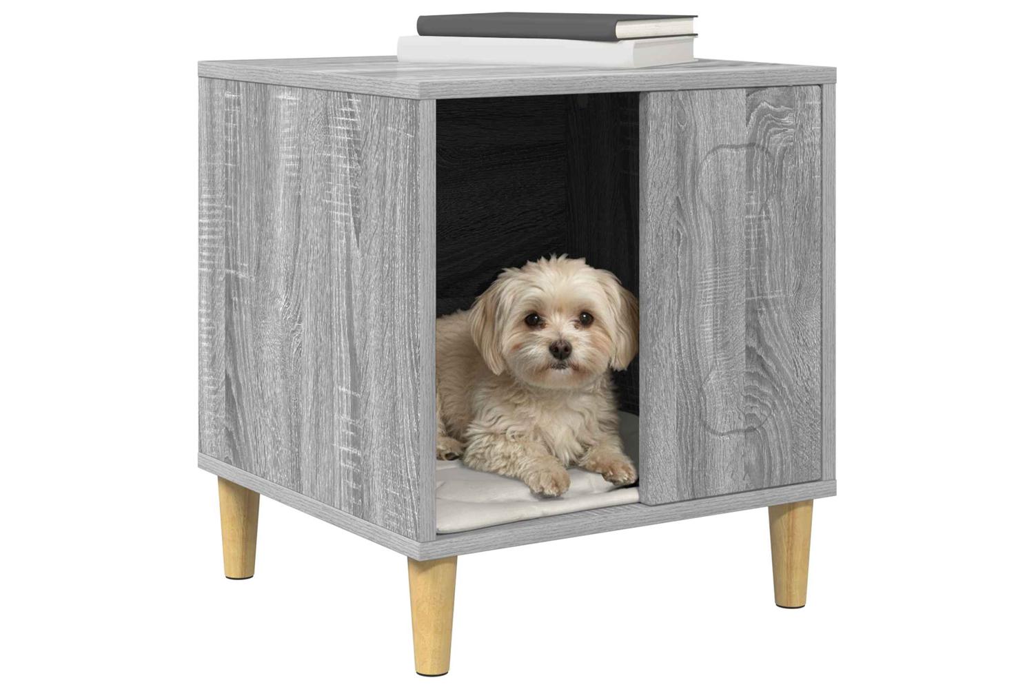 Vidaxl Dog House Grey Sonoma 44 X 42 X 49 Cm Engineered Wood-3