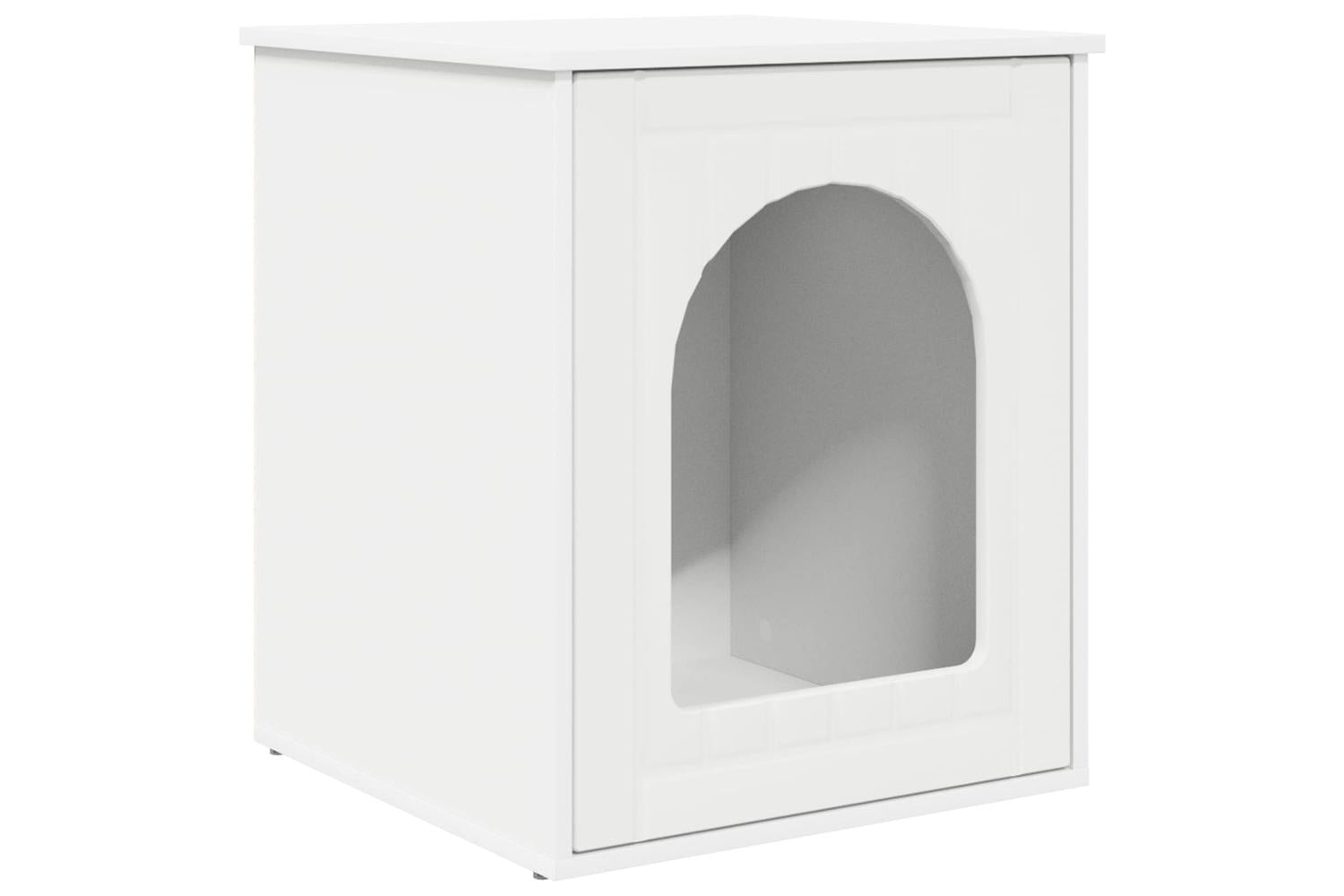 Vidaxl Cat House White 53 X 52 X 60 Cm Engineered Wood