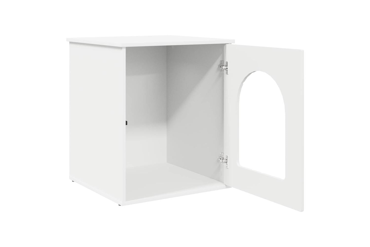 Vidaxl Cat House White 53 X 52 X 60 Cm Engineered Wood-5