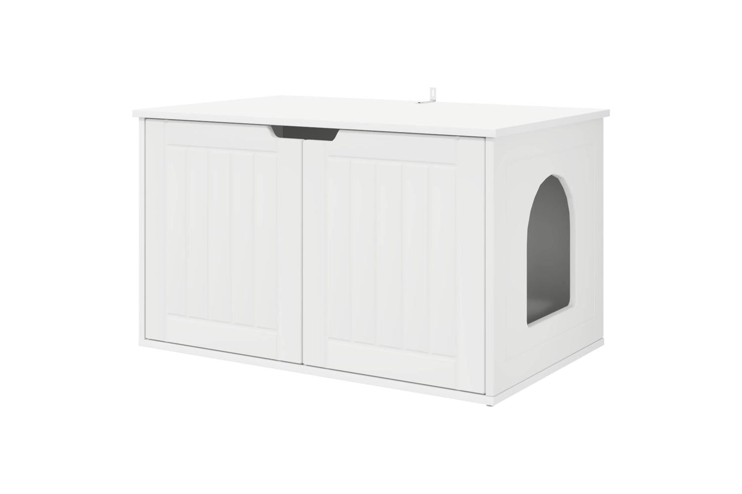 Vidaxl Cat House White 85 X 55 X 50 Cm Engineered Wood-2