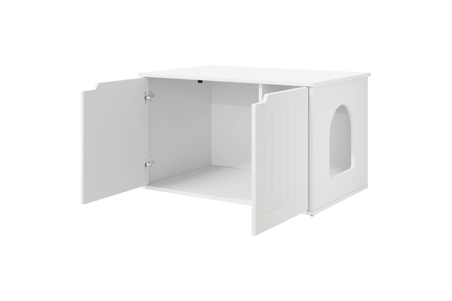 Vidaxl Cat House White 85 X 55 X 50 Cm Engineered Wood-5