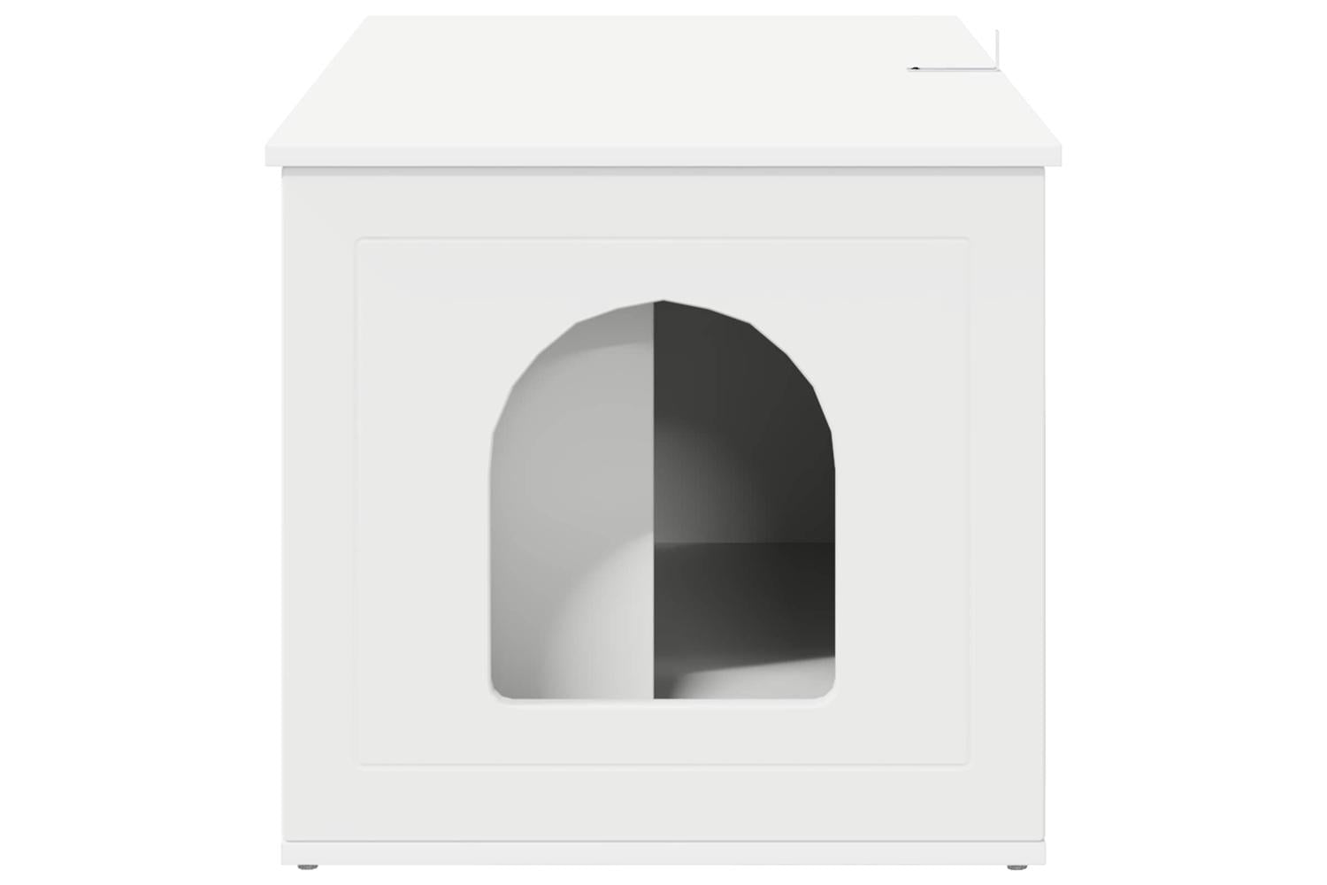Vidaxl Cat House White 85 X 55 X 50 Cm Engineered Wood-8