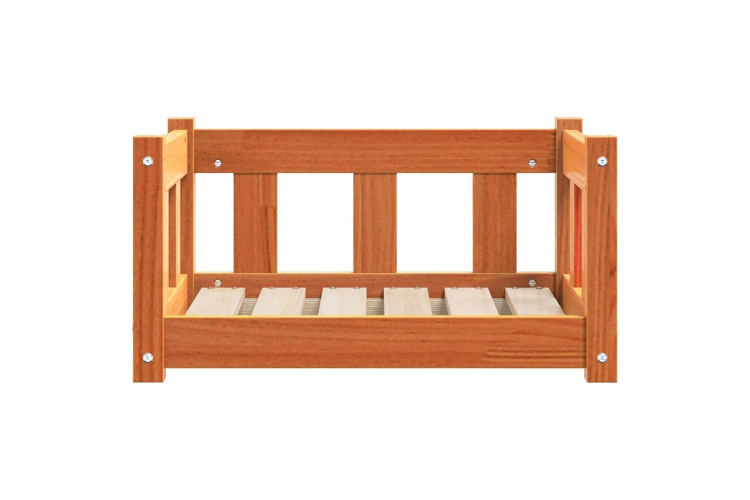 Vidaxl Dog Bed With Storage Wax Brown 55 X 45 X 28 Cm Solid Pine Wood-4