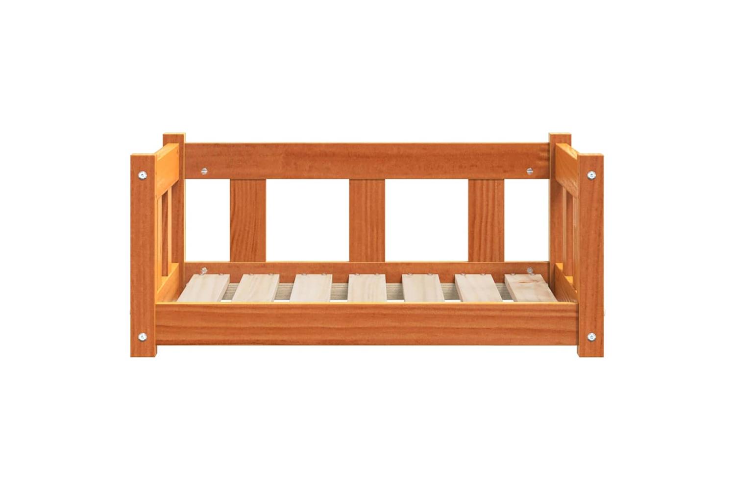 Vidaxl Dog Bed Wax Brown 655 X 505 X 28 Cm Solid Pine Wood-4