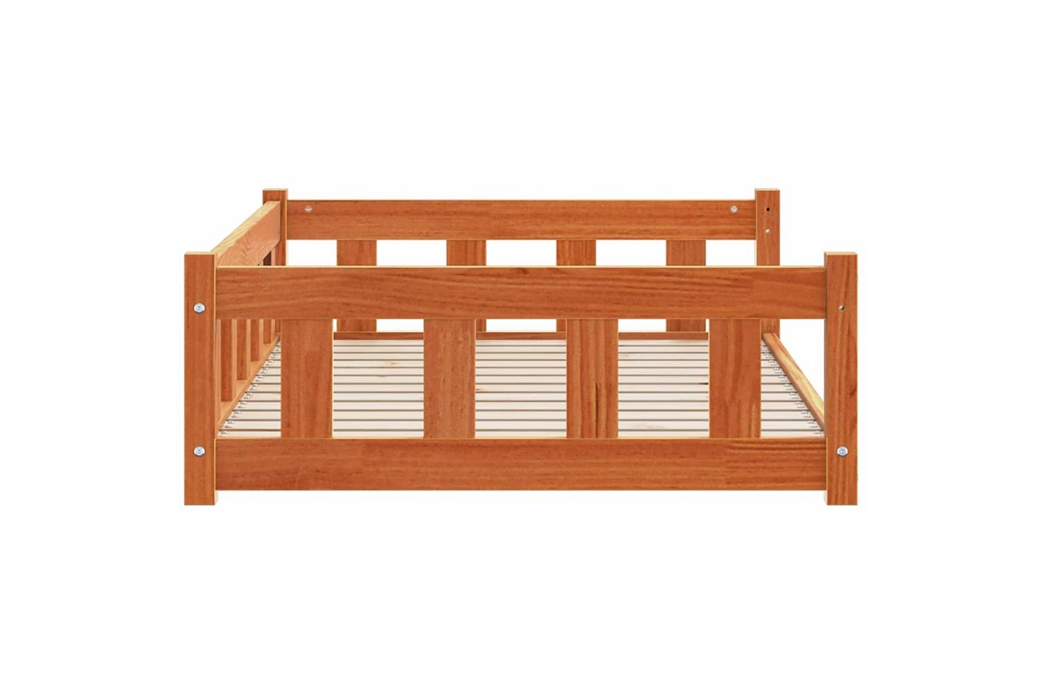 Vidaxl Dog Bed With Storage Wax Brown 100 X 70 X 28 Cm Solid Pine Wood-5