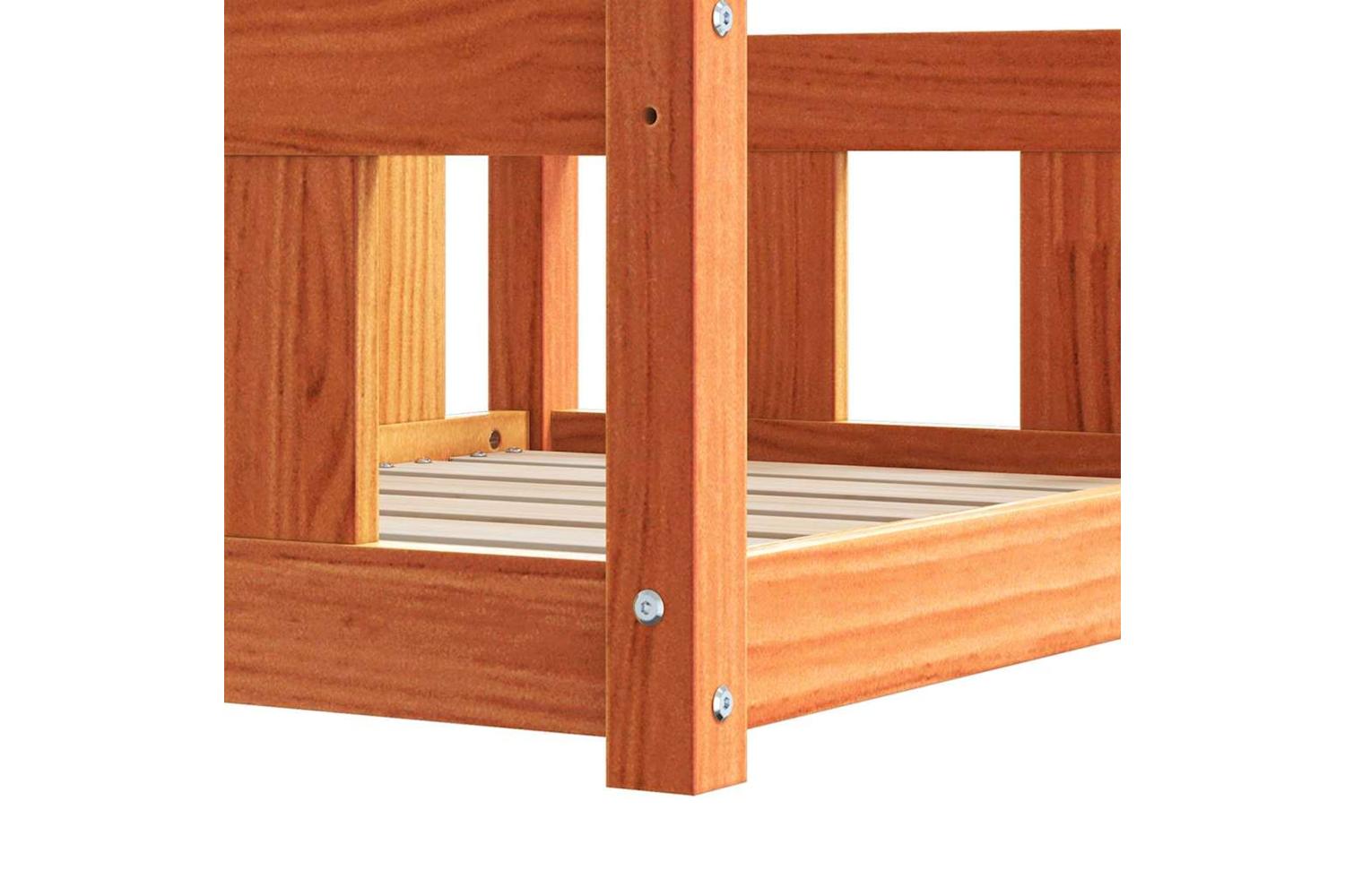 Vidaxl Dog Bed With Storage Wax Brown 100 X 70 X 28 Cm Solid Pine Wood-7