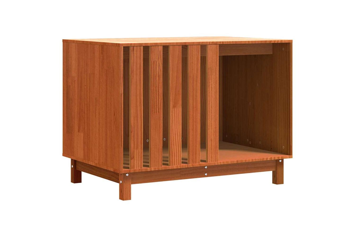 Vidaxl Dog House Wax Brown 100 X 70 X 70 Cm Solid Pine Wood