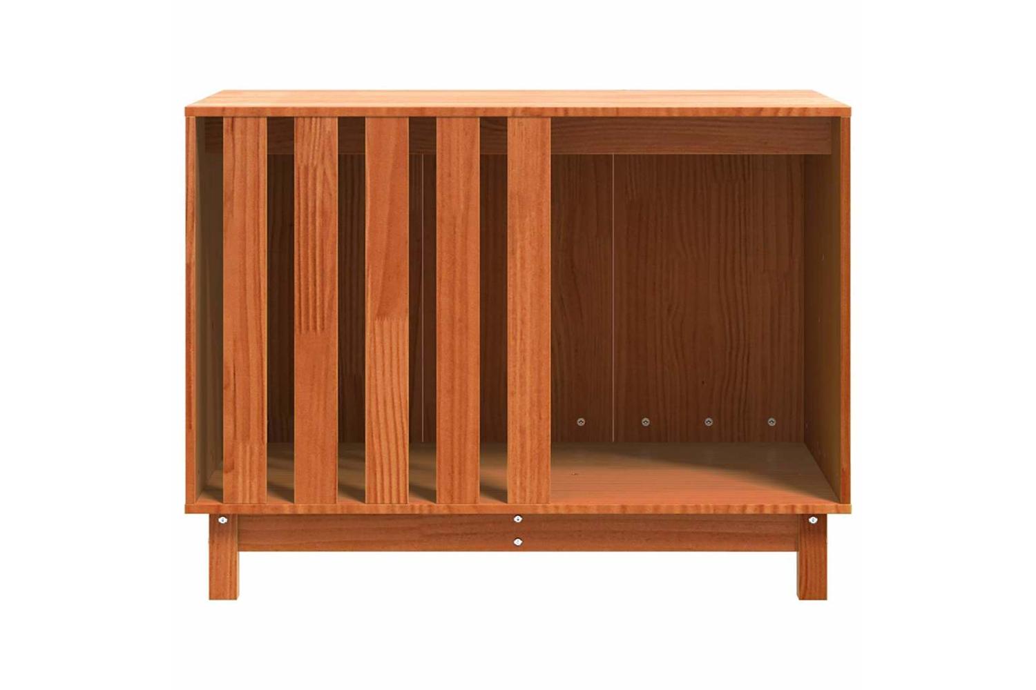 Vidaxl Dog House Wax Brown 100 X 70 X 70 Cm Solid Pine Wood-5