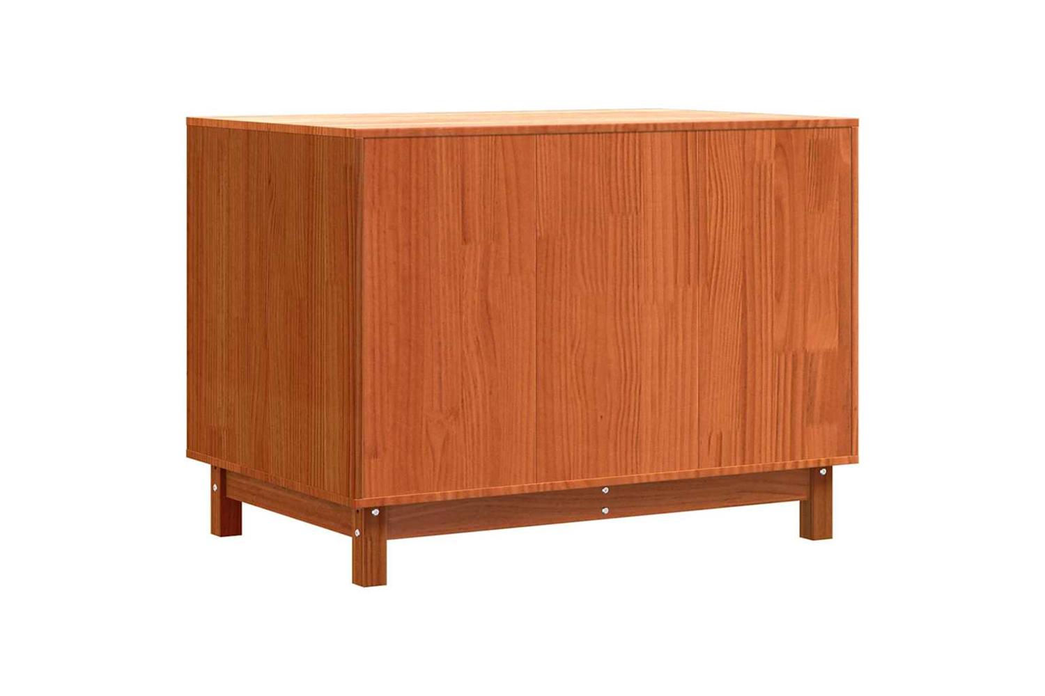 Vidaxl Dog House Wax Brown 100 X 70 X 70 Cm Solid Pine Wood-7