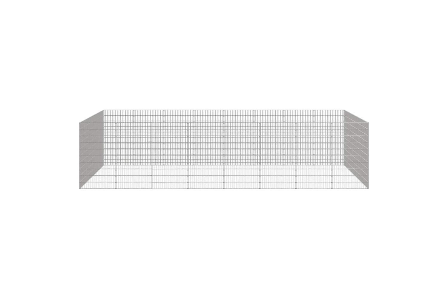 Vidaxl Free Range Animal Enclosure 24-panel 54x100 Cm Galvanised Iron-4