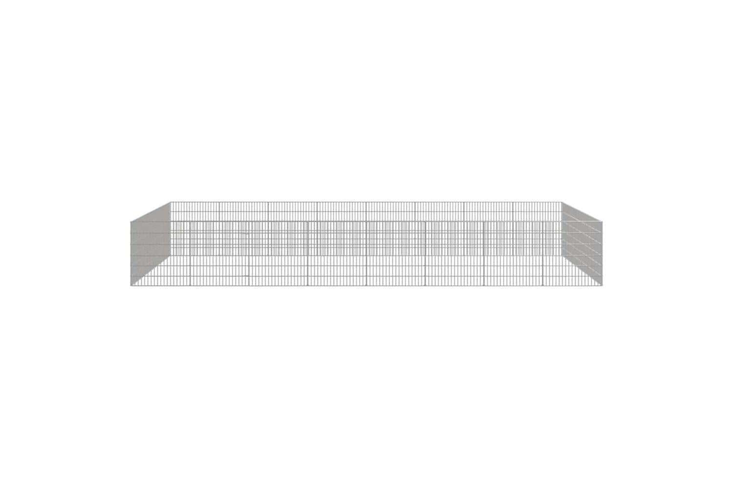 Vidaxl Free Range Animal Enclosure 24-panel 54x60 Cm Galvanised Iron-4