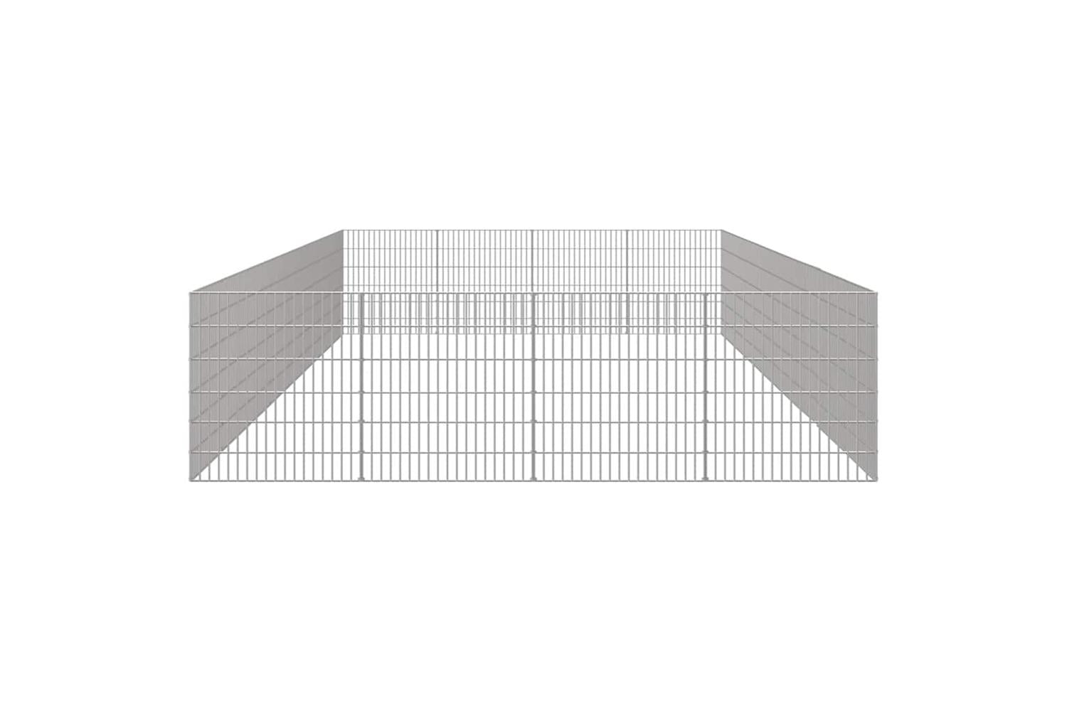 Vidaxl Free Range Animal Enclosure 24-panel 54x60 Cm Galvanised Iron-5
