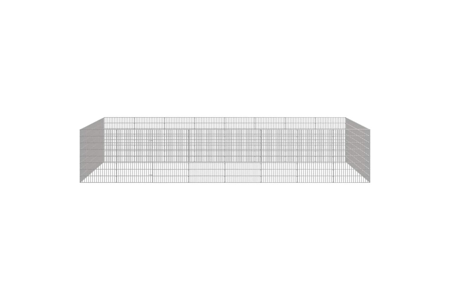Vidaxl Free Range Animal Enclosure 24-panel 54x80 Cm Galvanised Iron-4