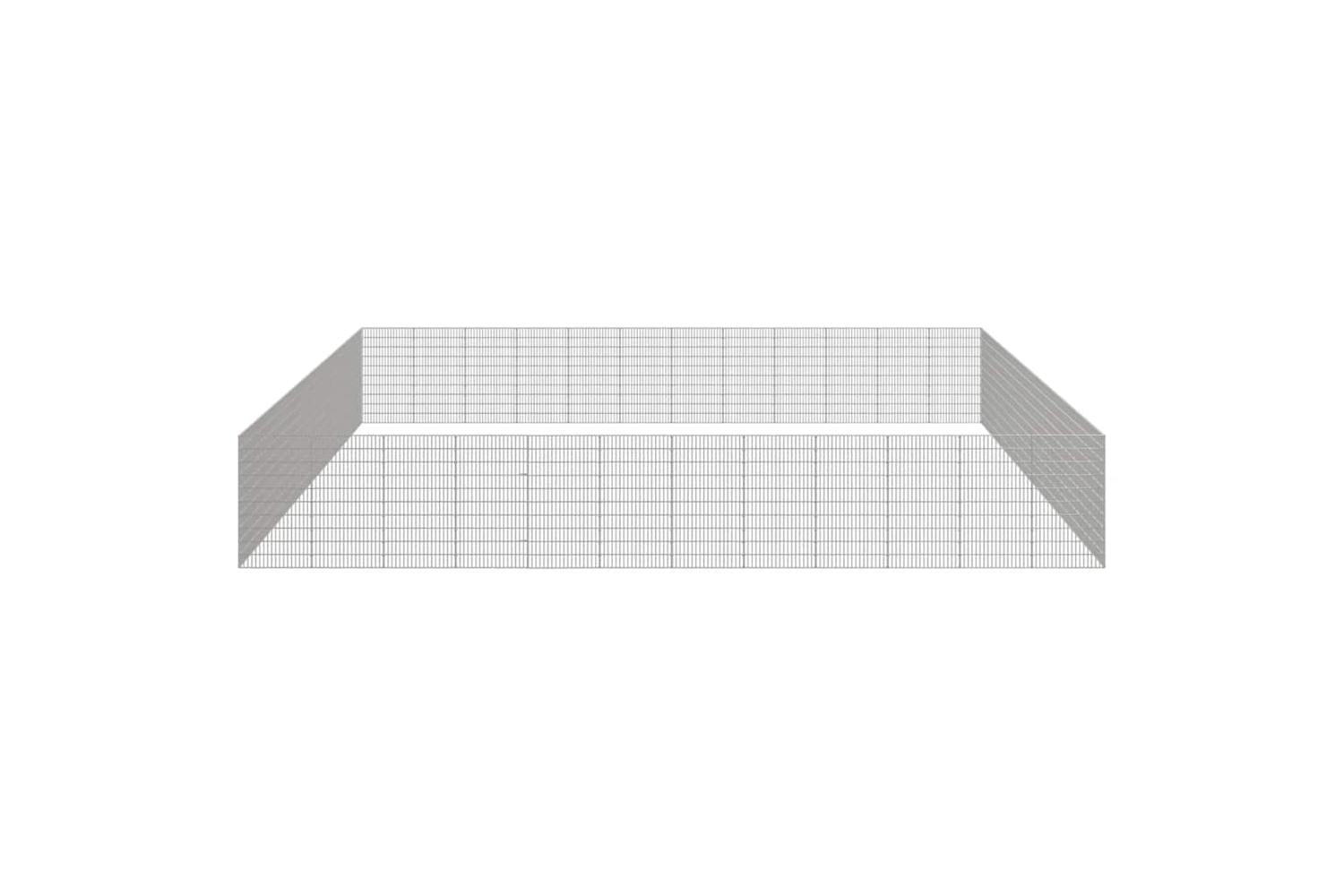 Vidaxl Free Range Animal Enclosure 48-panel 54x100 Cm Galvanised Iron-4