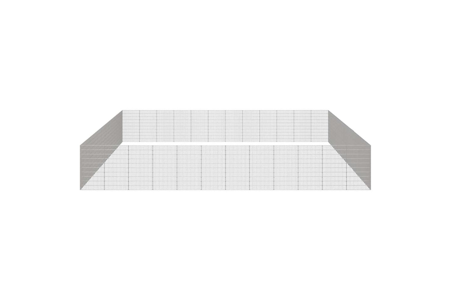 Vidaxl Free Range Animal Enclosure 48-panel 54x100 Cm Galvanised Iron-5