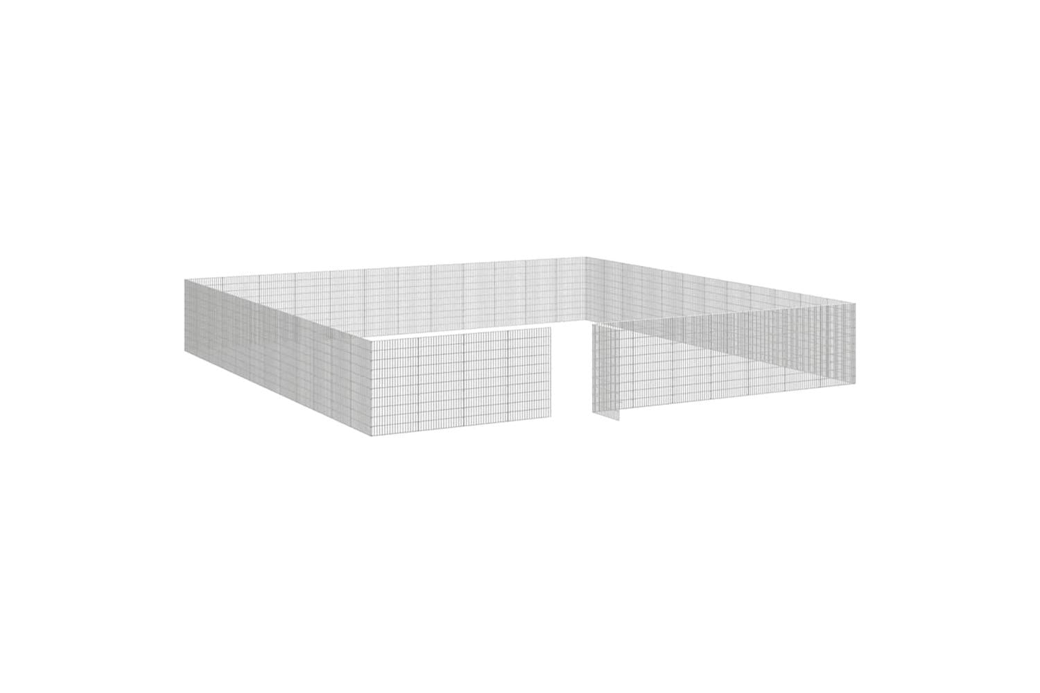 Vidaxl Free Range Animal Enclosure 48-panel 54x100 Cm Galvanised Iron-6