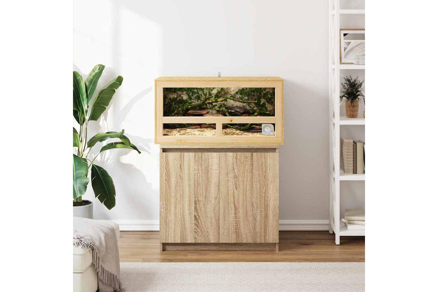 Vidaxl Terrarium Brown 80 X 40 X 40 Cm Osb-4