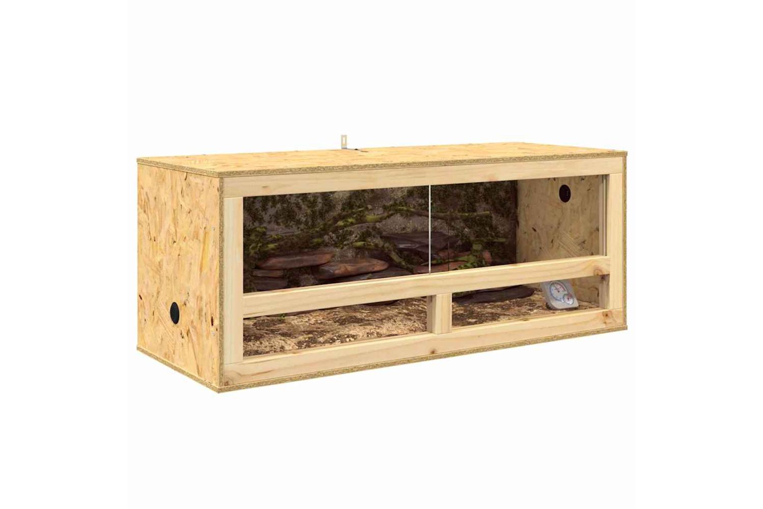 Vidaxl Terrarium Brown 100 X 40 X 40 Cm Osb-3