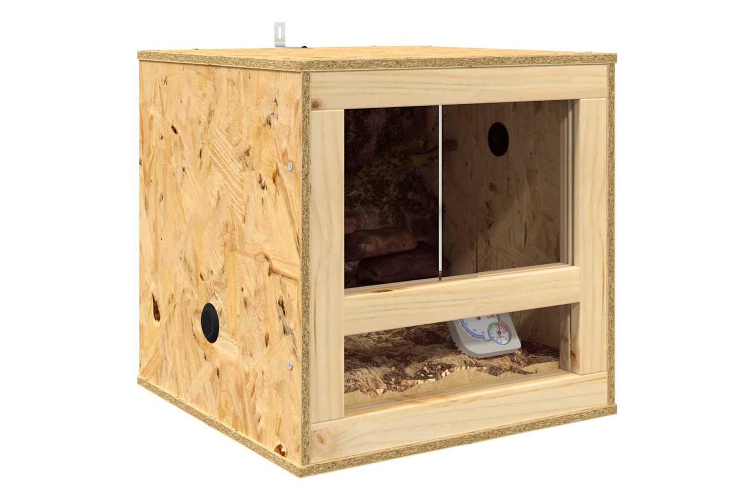 Vidaxl Terrarium Brown 40 X 40 X 40 Cm Osb-3